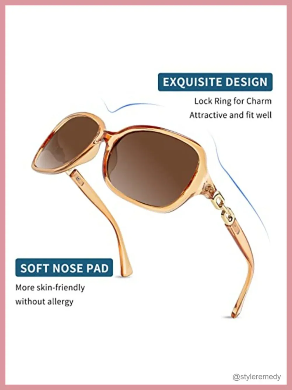 Polarized Square Wraparound Sunglasses UV400 Mirrored Trendy Shades for Women